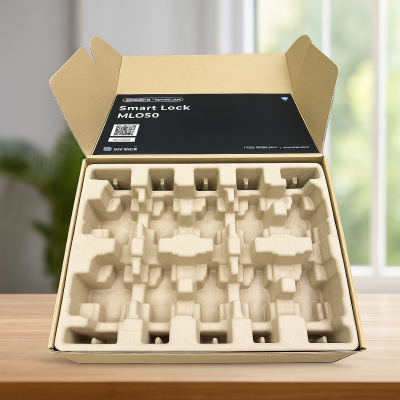 Customizable Dry Press Recycled Paper Pulp Tray Durable Cardboard Recycled paper Recyclable for Print Electronic Industries