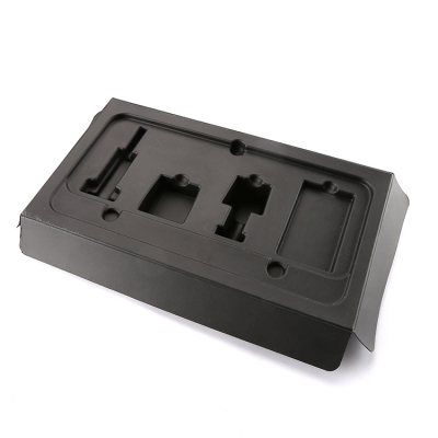 Black Molded Pulp Tray Biodegradable sugarcane pulp packaging